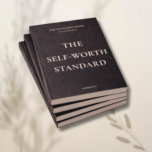 LunarHeartCo Standards Series Core Collection workbook with perfect bound cover, featuring colorful design and spiral binding.