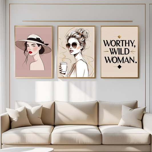 20 Printable Wall Art Prints | Feminine Boho & Fashion Collection | Minimalist Gallery Posters | Digital Download ✨🌙 - LunarHeartCo