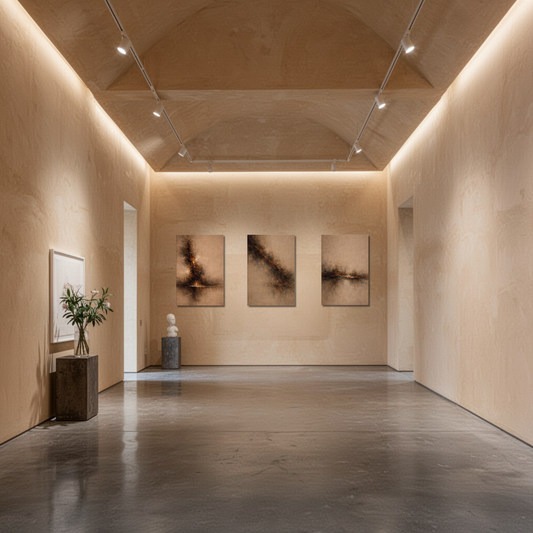 STRATA — Structural Triptych (I, II, III) Canvas, 4cm Gallery Depth - LunarHeartCo