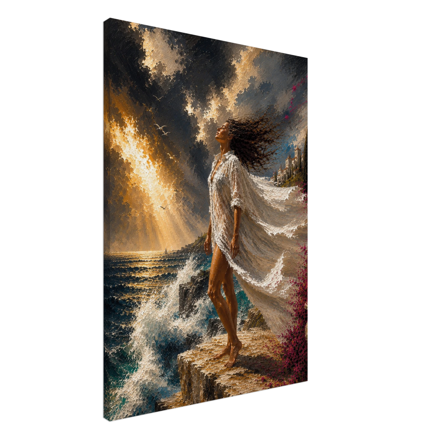 MEDITERRANEAN STUDIES — The Clearing by LunarHeartCo, mediterranean canvas artwork — product image 18 of 19