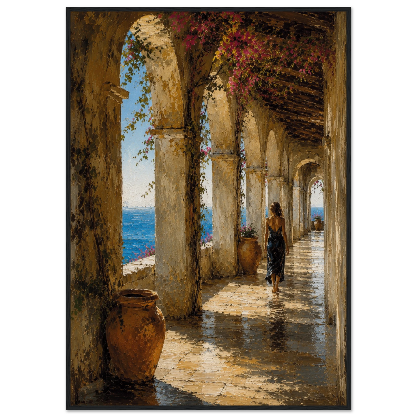 MEDITERRANEAN STUDIES — The Loggia by LunarHeartCo, framed mediterranean fine art print — product image 21 of 21