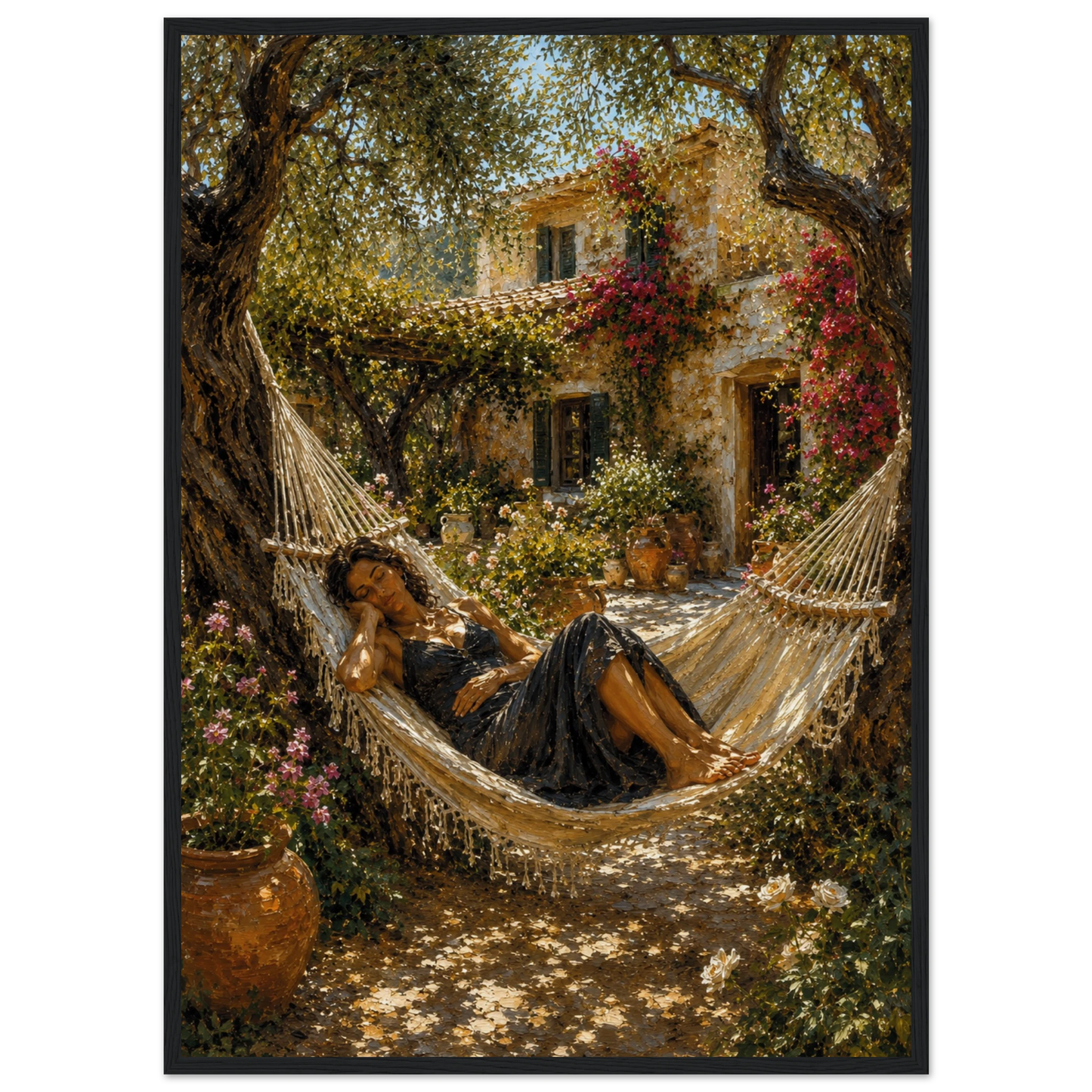 MEDITERRANEAN STUDIES — The Quiet Hour by LunarHeartCo, framed mediterranean fine art print — product image 22 of 22