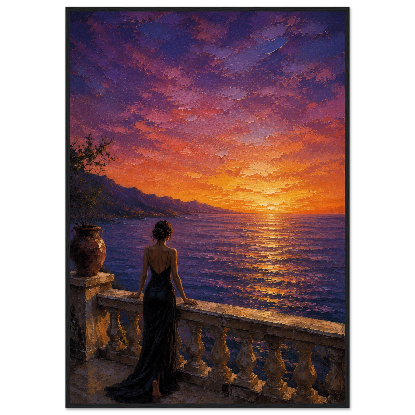 MEDITERRANEAN STUDIES — Afterglow by LunarHeartCo, framed mediterranean fine art print — product image 20 of 20