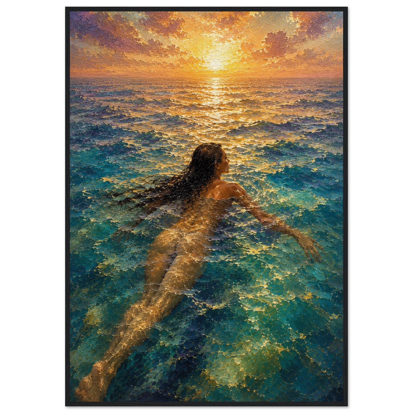 MEDITERRANEAN STUDIES — The Current by LunarHeartCo, framed mediterranean fine art print — product image 22 of 22