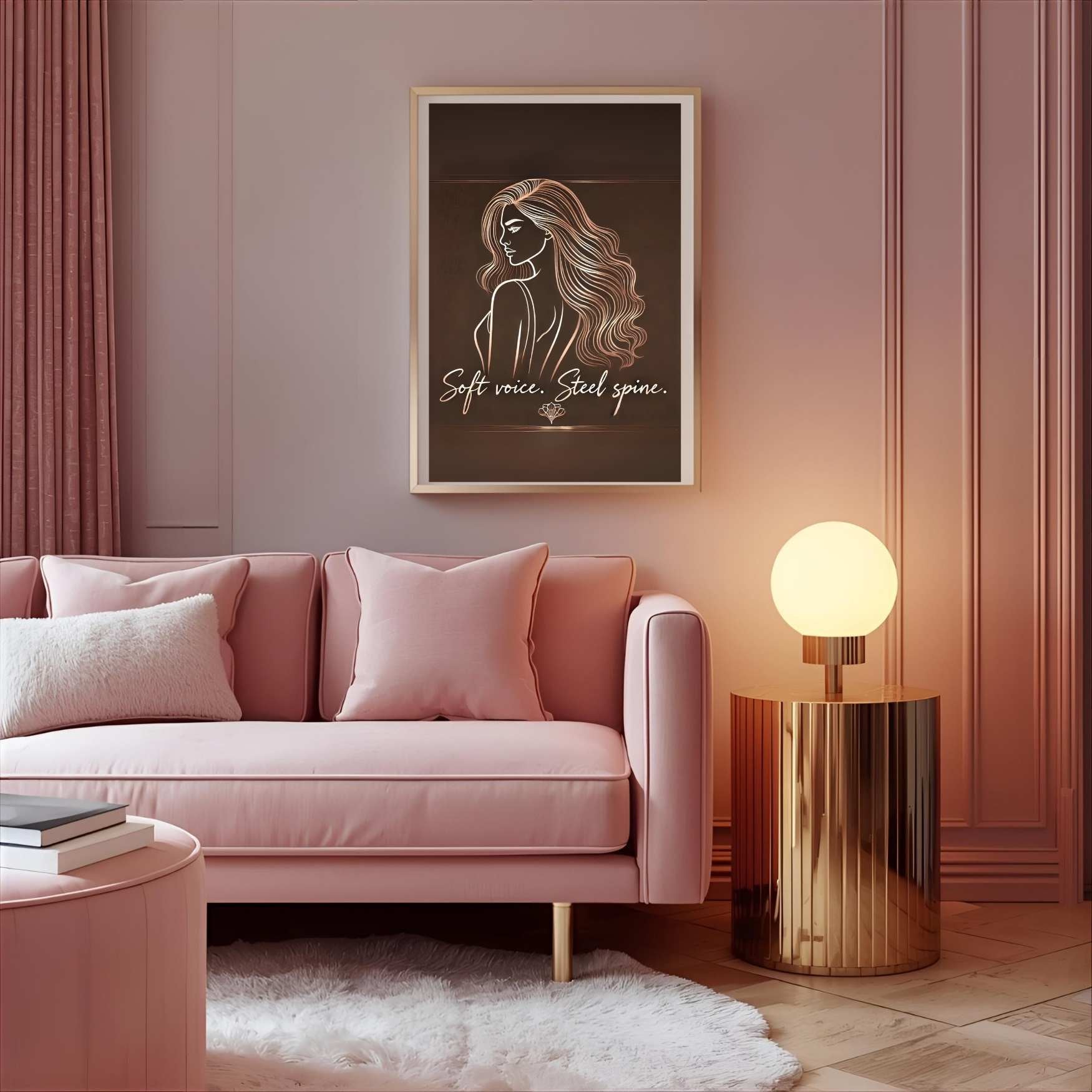 Poster - Soft Voice, Steel Spine - LunarHeartCo