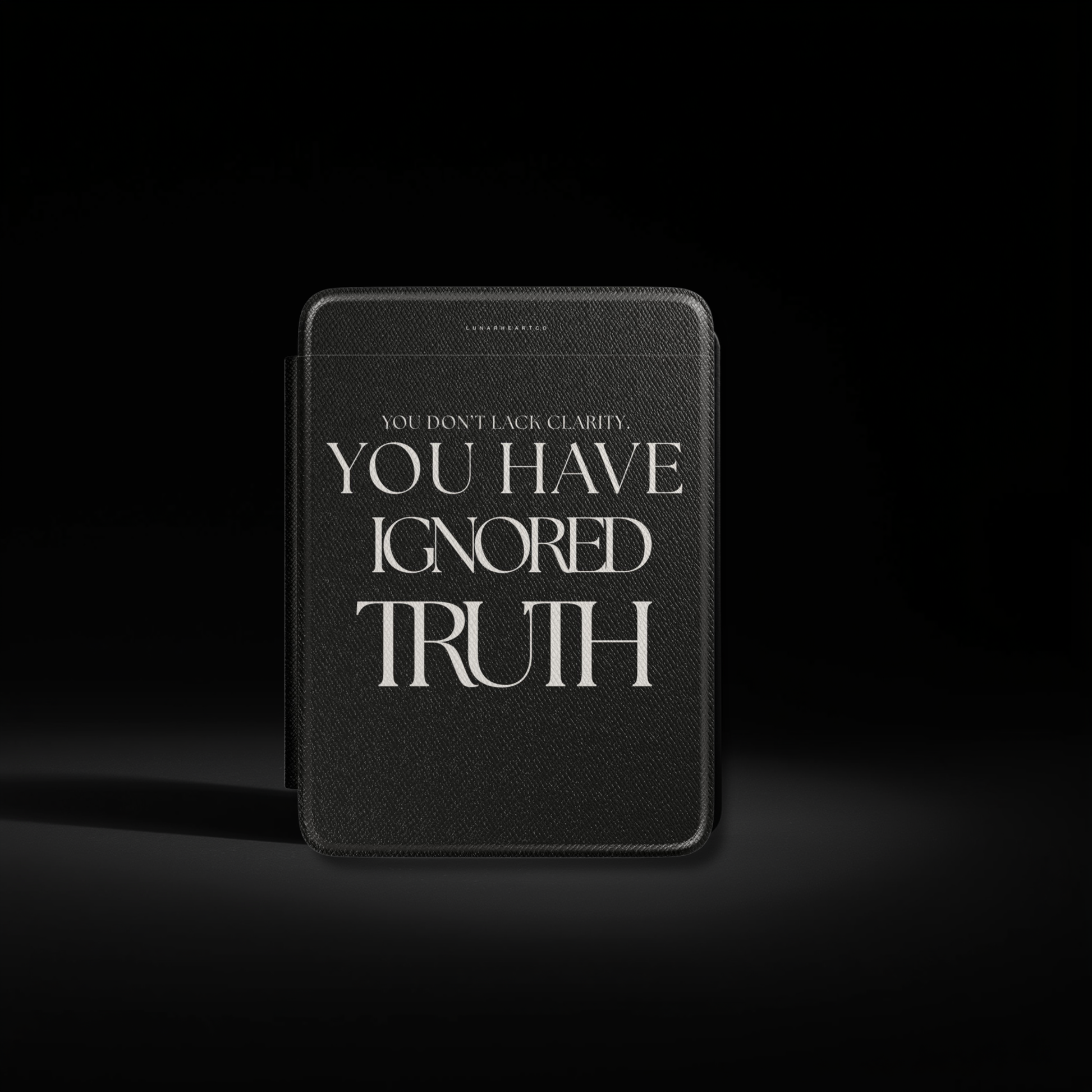 LunarHeartCo Truth I Ignored Kindle Case featuring a behavior-themed design, made for Kindle devices with a protective cover.