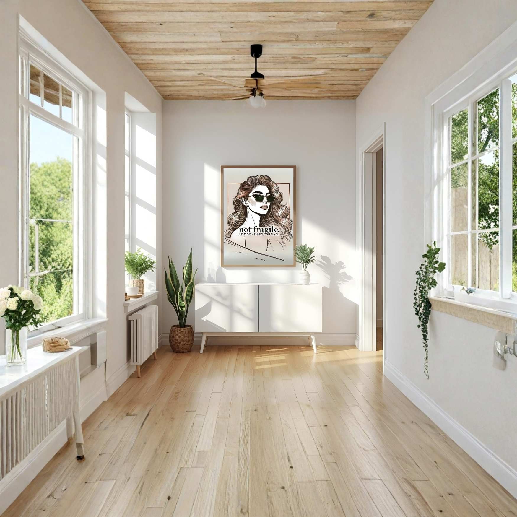 Poster- Not fragile, just done apologizing. - LunarHeartCo