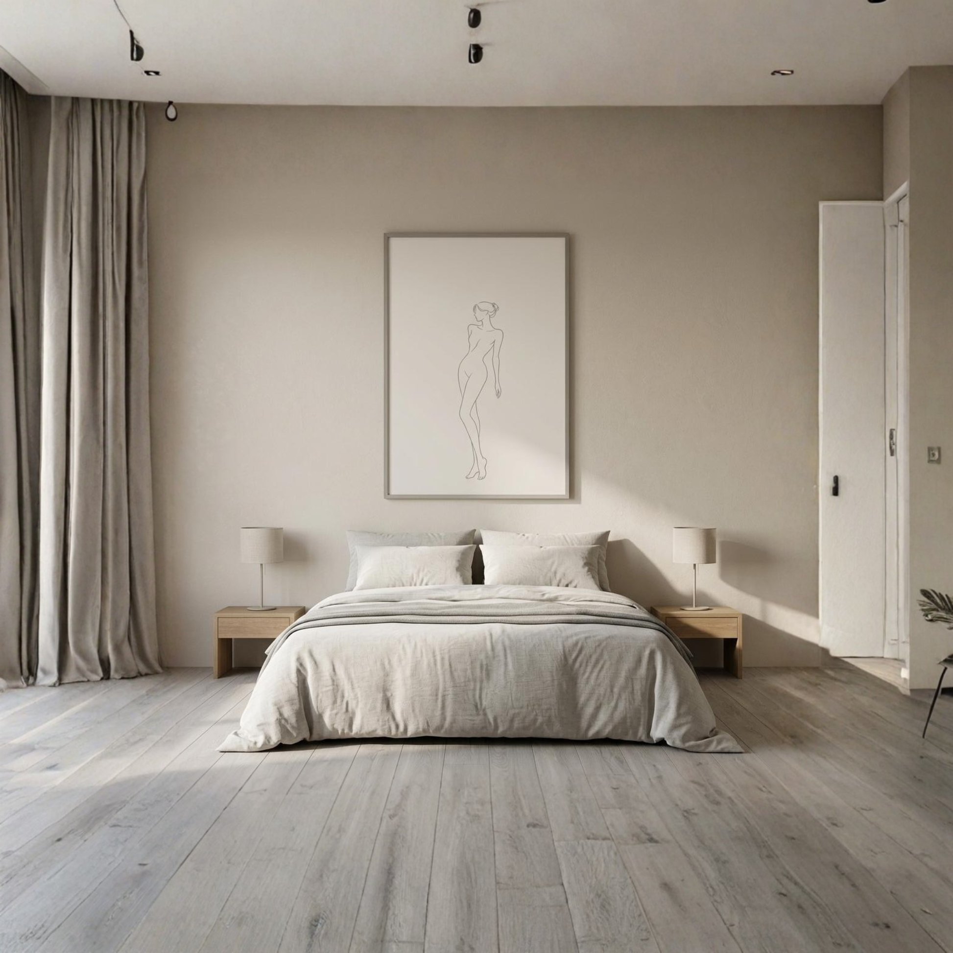 Line Study II study print wall art by LunarHeartCo featuring minimalist line drawings for modern home decor.