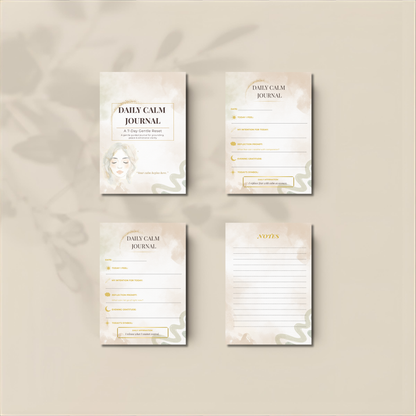 🌙 Daily Calm — 7 Days of Peace (Digital Journal) - LunarHeartCo