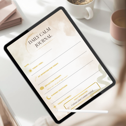 🌙 Daily Calm — 7 Days of Peace (Digital Journal) - LunarHeartCo