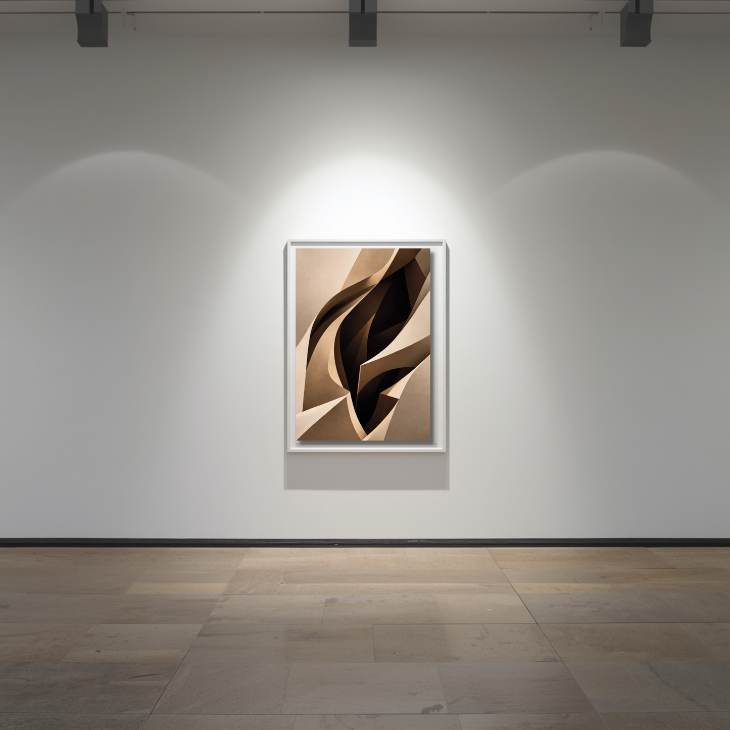 LunarHeartCo internal structure II fine art print wall art features intricate geometric designs on high-quality paper.
