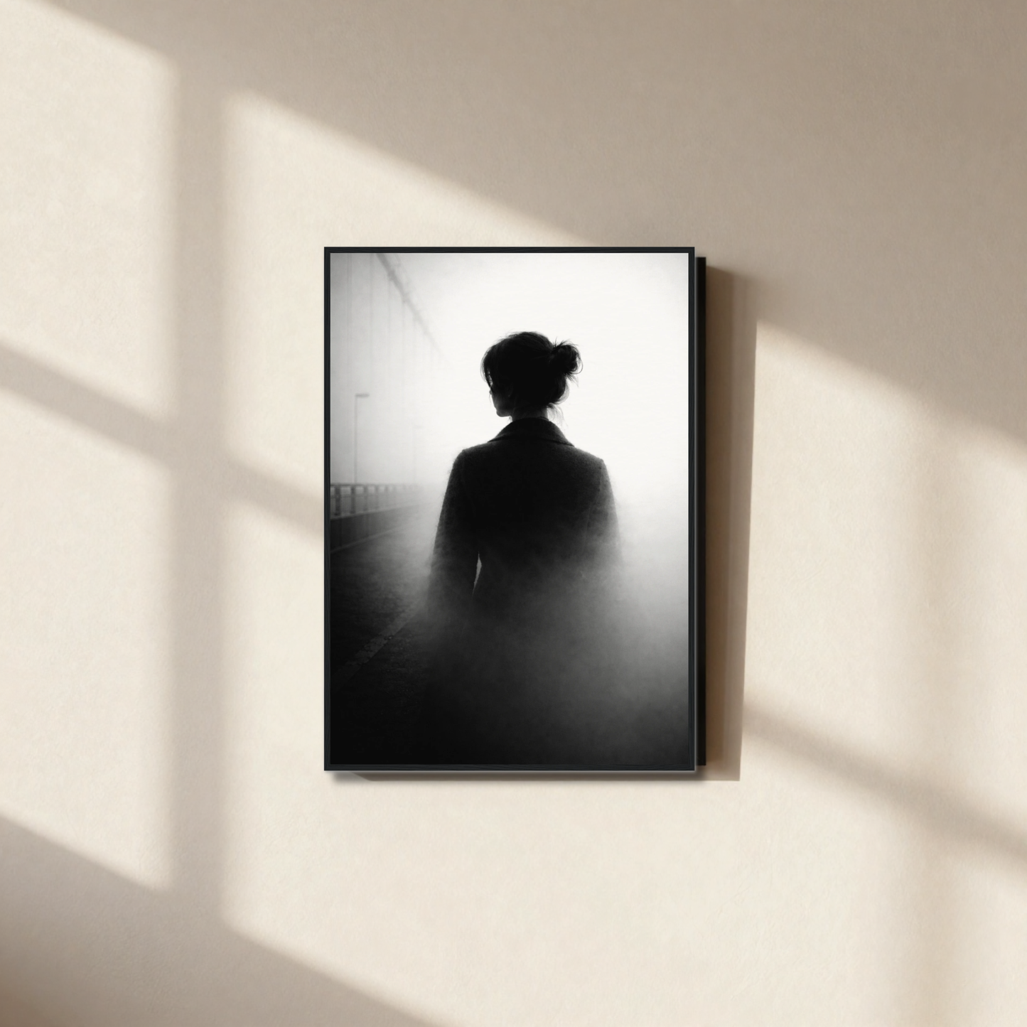Framed editorial fine art print titled "Dissolution" by LunarHeartCo, featuring abstract, expressive artwork in a sleek frame.