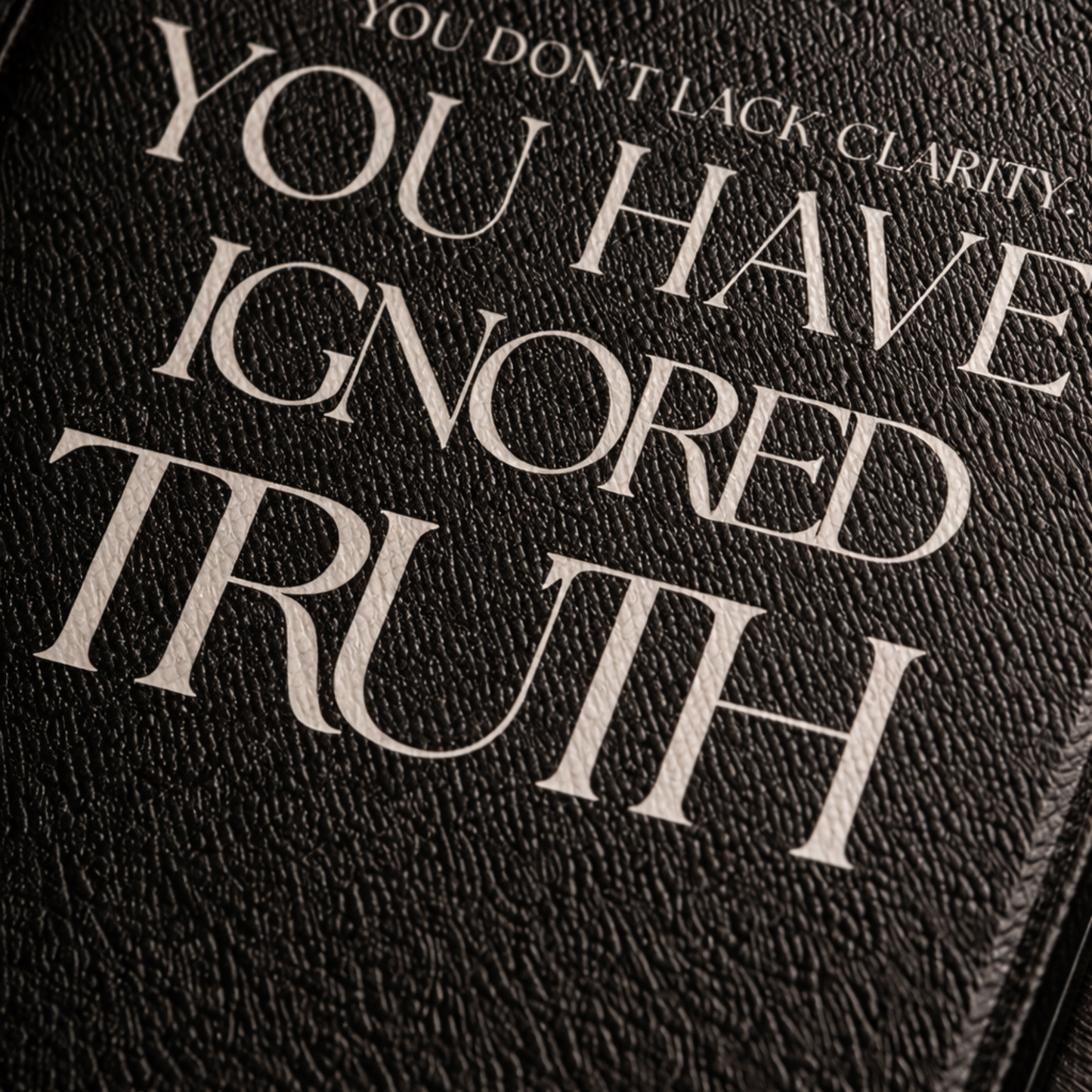 LunarHeartCo Truth I Ignored Kindle Case, sleek phone case with minimalistic design from the Behaviour Series, durable and stylish.