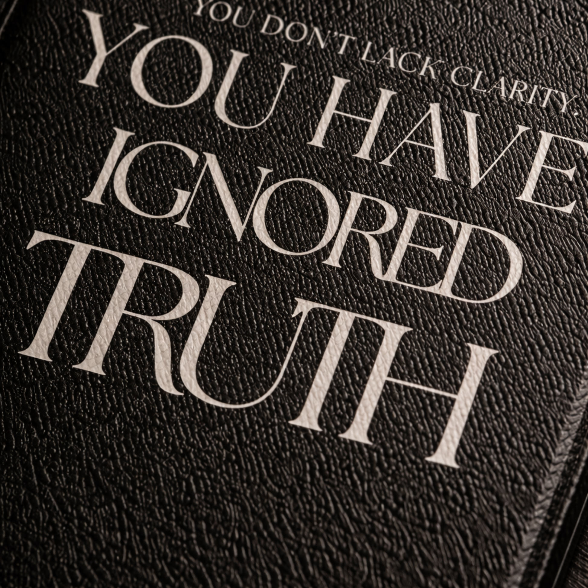 LunarHeartCo Truth I Ignored Kindle Case, sleek phone case with minimalistic design from the Behaviour Series, durable and stylish.