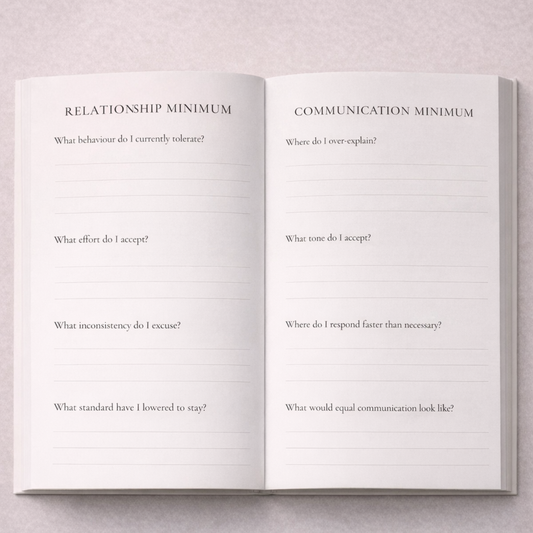 The Self-Worth Standard — A Structured Workbook for Internal Minimums, Standards & Behavioural Integrity - LunarHeartCo