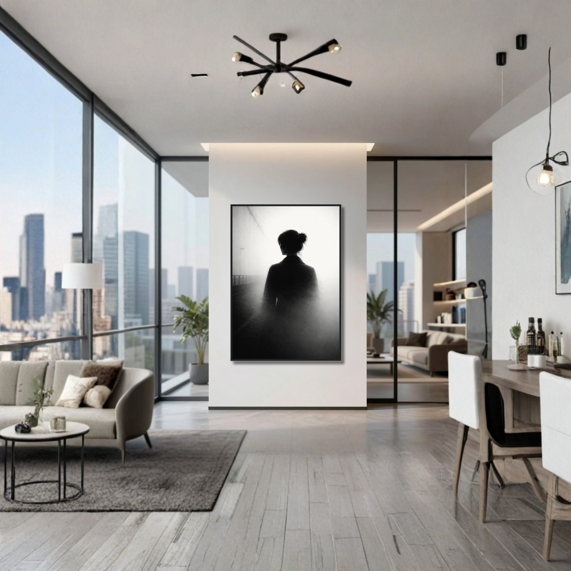 Framed Dissolution editorial fine art print by LunarHeartCo showcasing abstract, artistic design with a sleek frame.