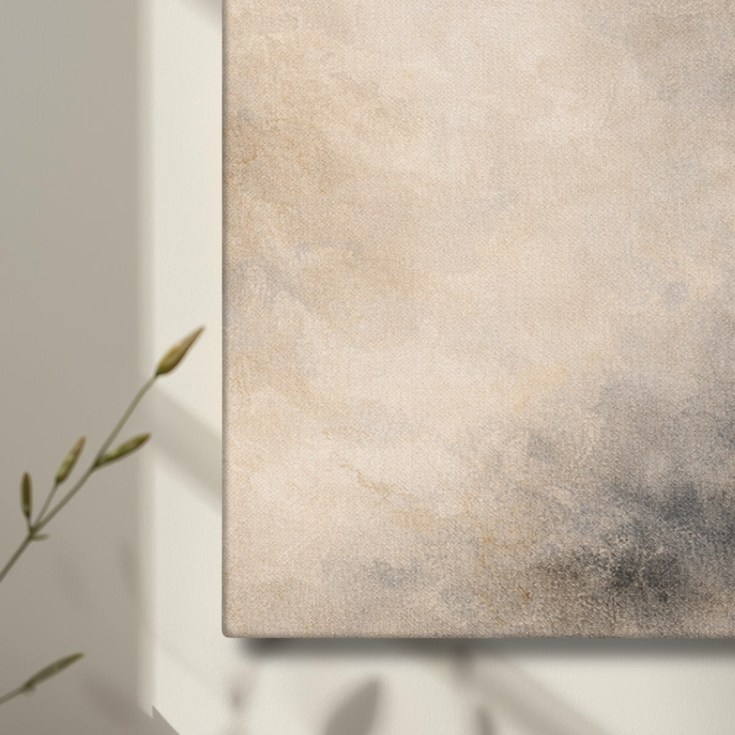 16x16 canvas art titled Mineral Drift II by LunarHeartCo featuring abstract mineral-inspired patterns and colors.