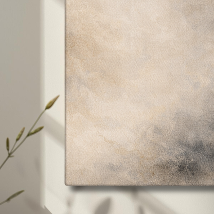 16x16 canvas art titled Mineral Drift II by LunarHeartCo featuring abstract mineral-inspired patterns and colors.
