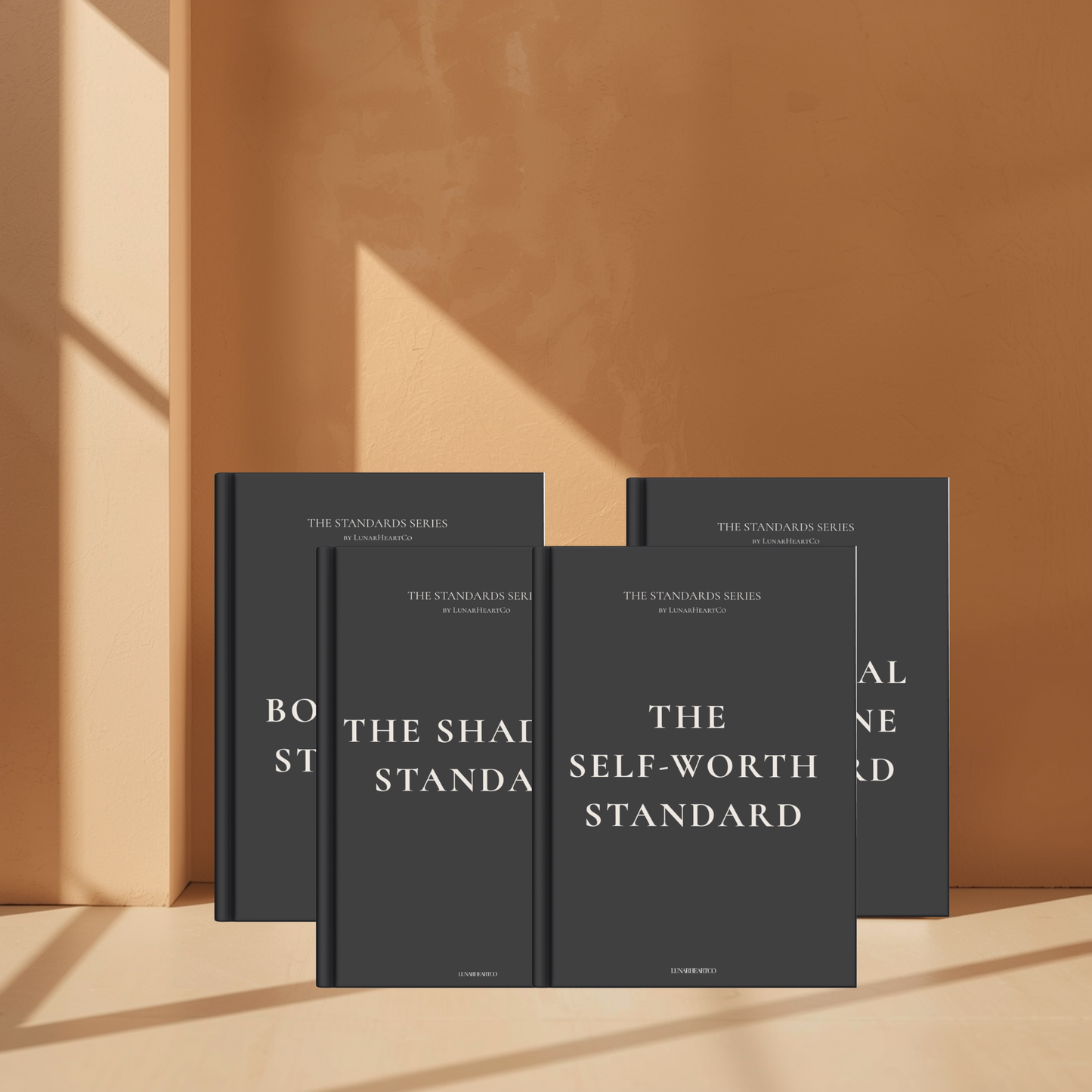 LunarHeartCo Standards Series core collection workbook, perfect bound edition, with colorful pages and structured layout.