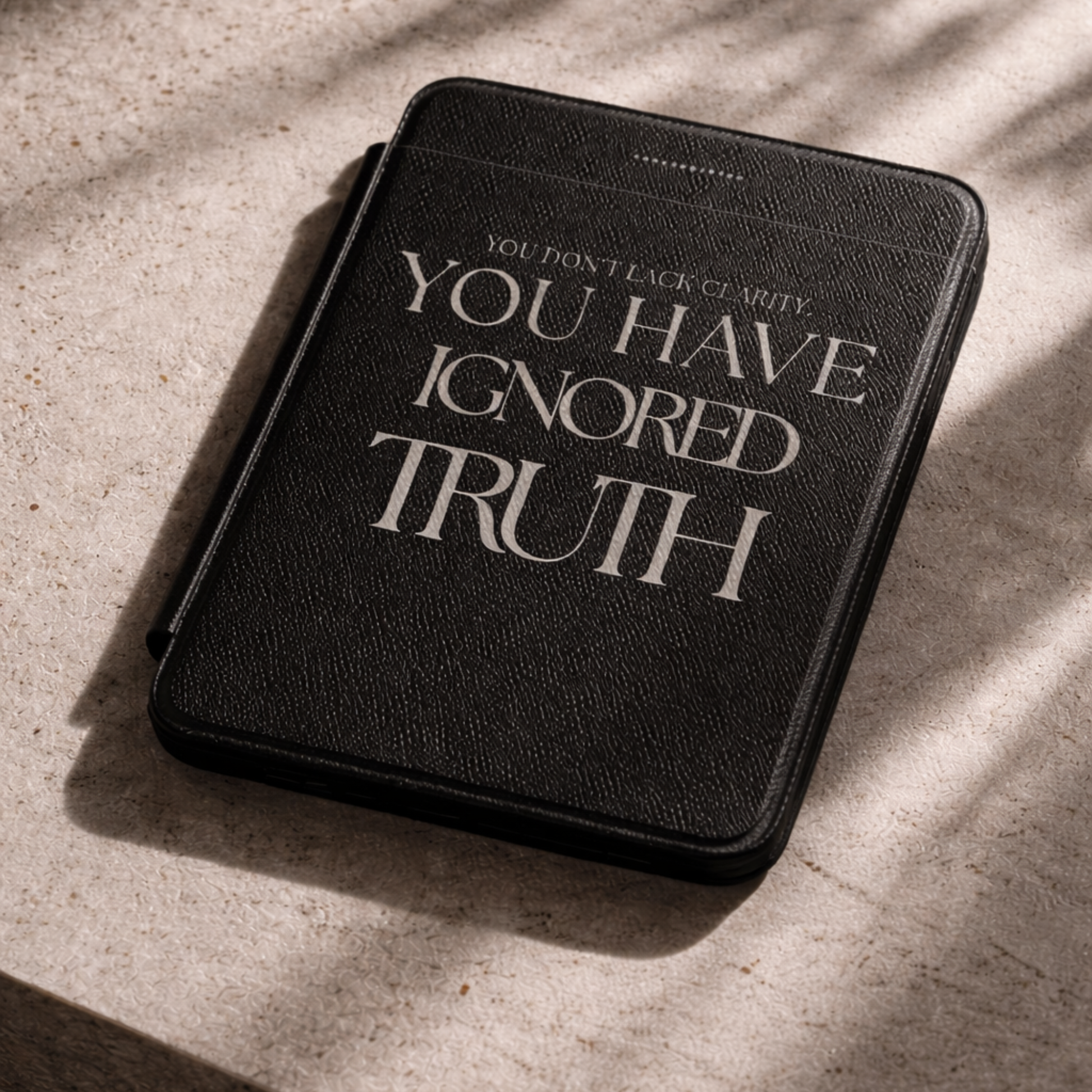 LunarHeartCo Truth I Ignored Kindle case featuring a bold design, made for Kindle devices, from the Behaviour Series.