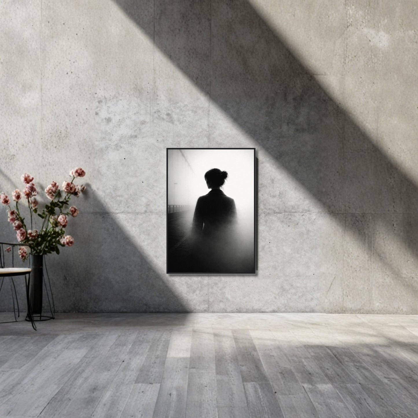 Framed Dissolution editorial fine art print by LunarHeartCo, showcasing abstract artwork in a sleek frame.