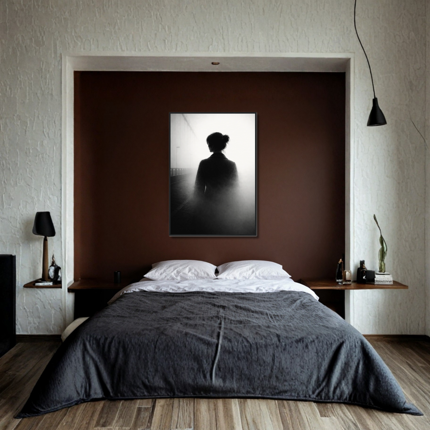 Framed fine art print titled "Dissolution" by LunarHeartCo featuring abstract, artistic imagery in a sleek frame.