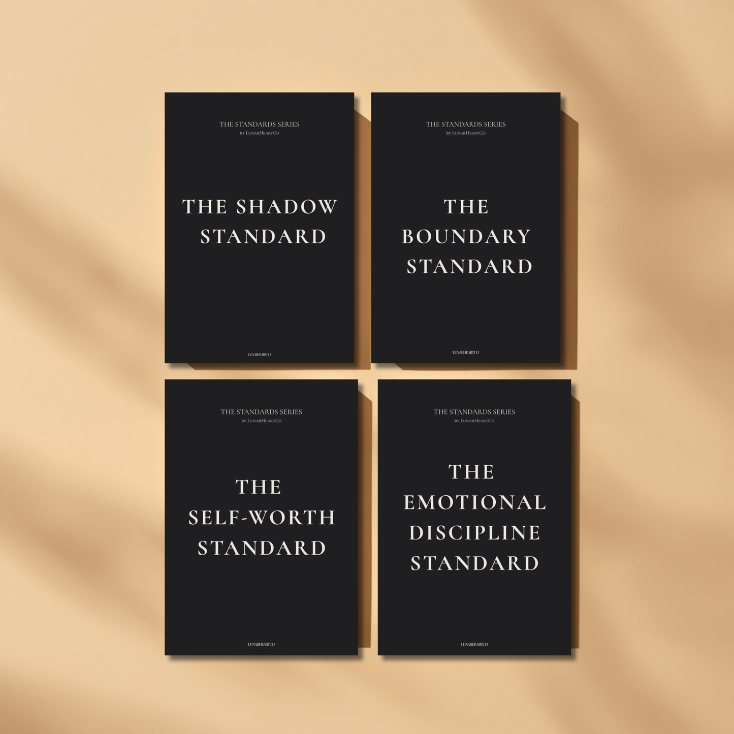 LunarHeartCo Standards Series Core Collection digital workbook with colorful pages and instructional content for personal growth.
