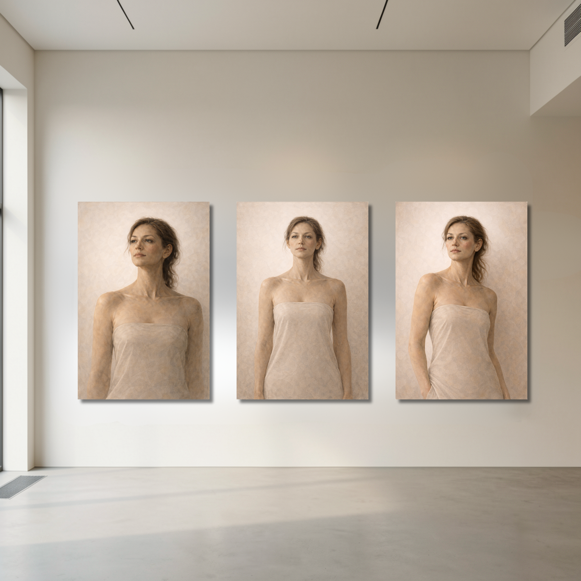 ASCENT — Complete 3-Piece Contemporary Figurative Canvas Series - LunarHeartCo