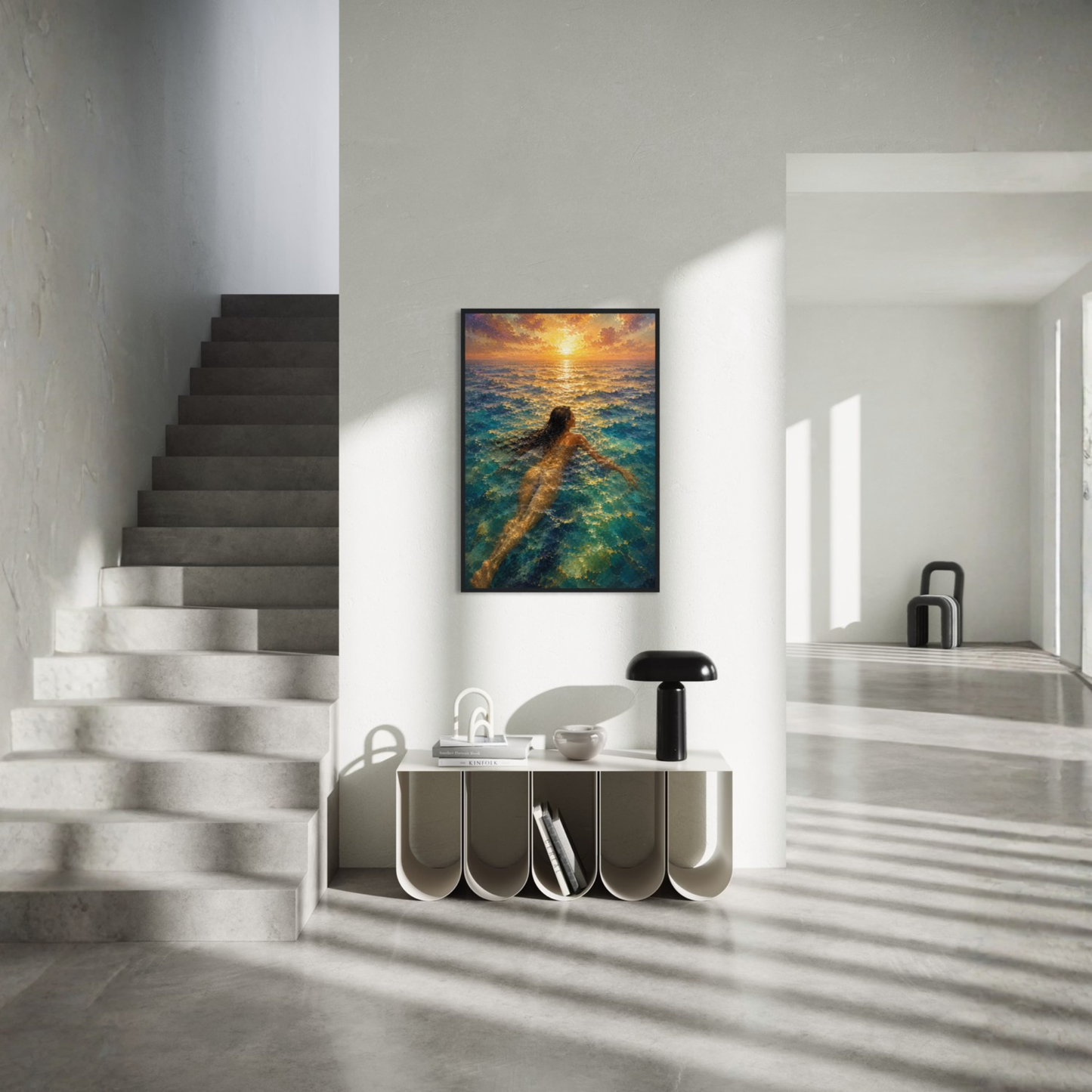 MEDITERRANEAN STUDIES — The Current, Framed Art Print