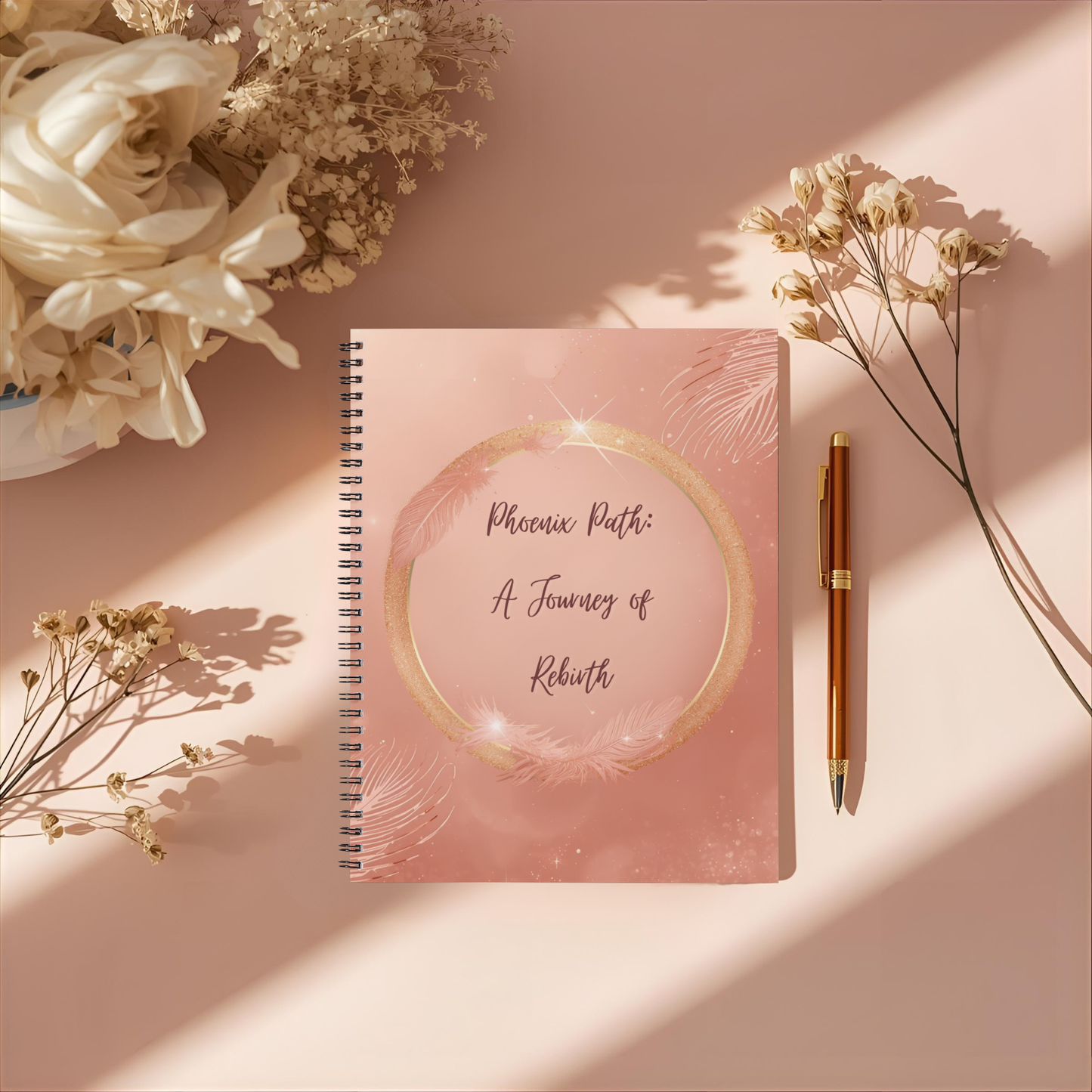Phoenix Path Journal — A Journey of Rebirth (Digital PDF + 32-Page Wire-O Printed Edition) - LunarHeartCo