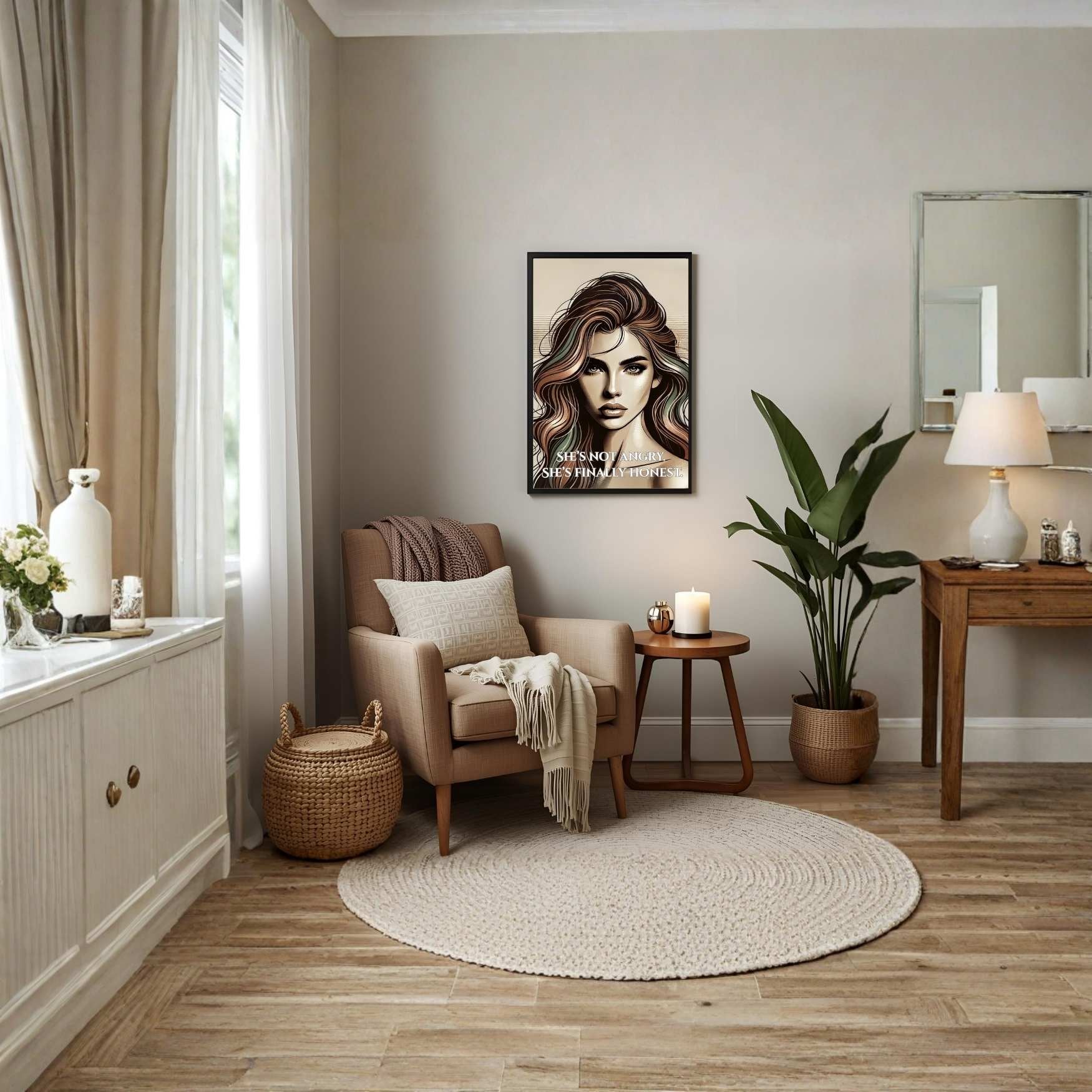 Poster - She’s Not Angry - LunarHeartCo