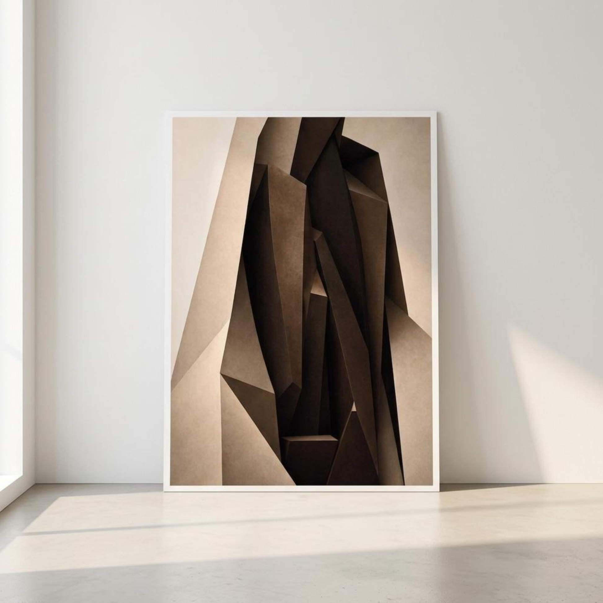 Fine art print titled Internal Structure III by LunarHeartCo, featuring abstract geometric designs on high-quality wall art.