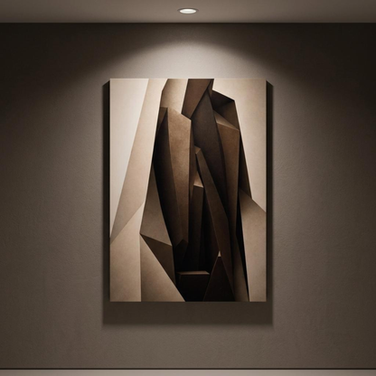 LunarHeartCo Internal Structure III fine art print wall art featuring intricate geometric and abstract designs on high-quality paper.