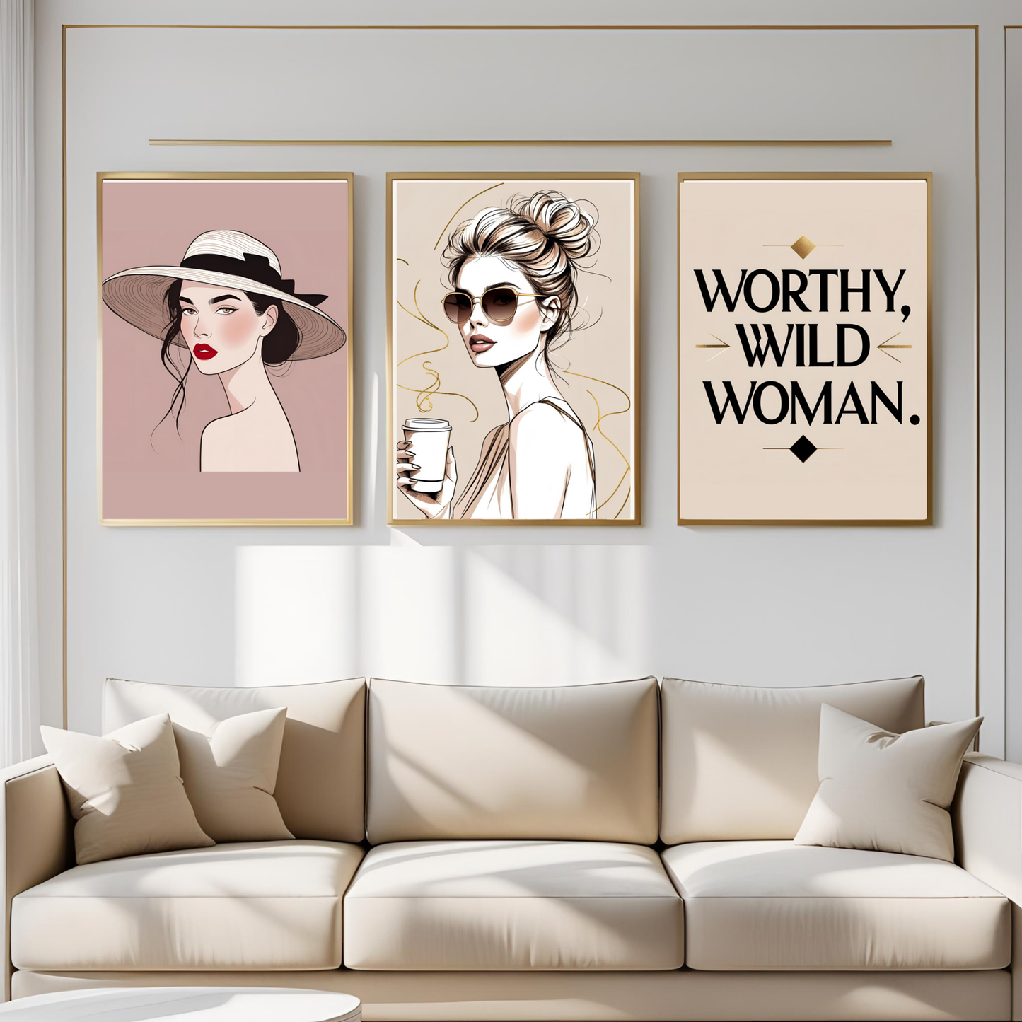 20 Printable Wall Art Prints | Feminine Boho & Fashion Collection | Minimalist Gallery Posters | Digital Download ✨🌙 - LunarHeartCo