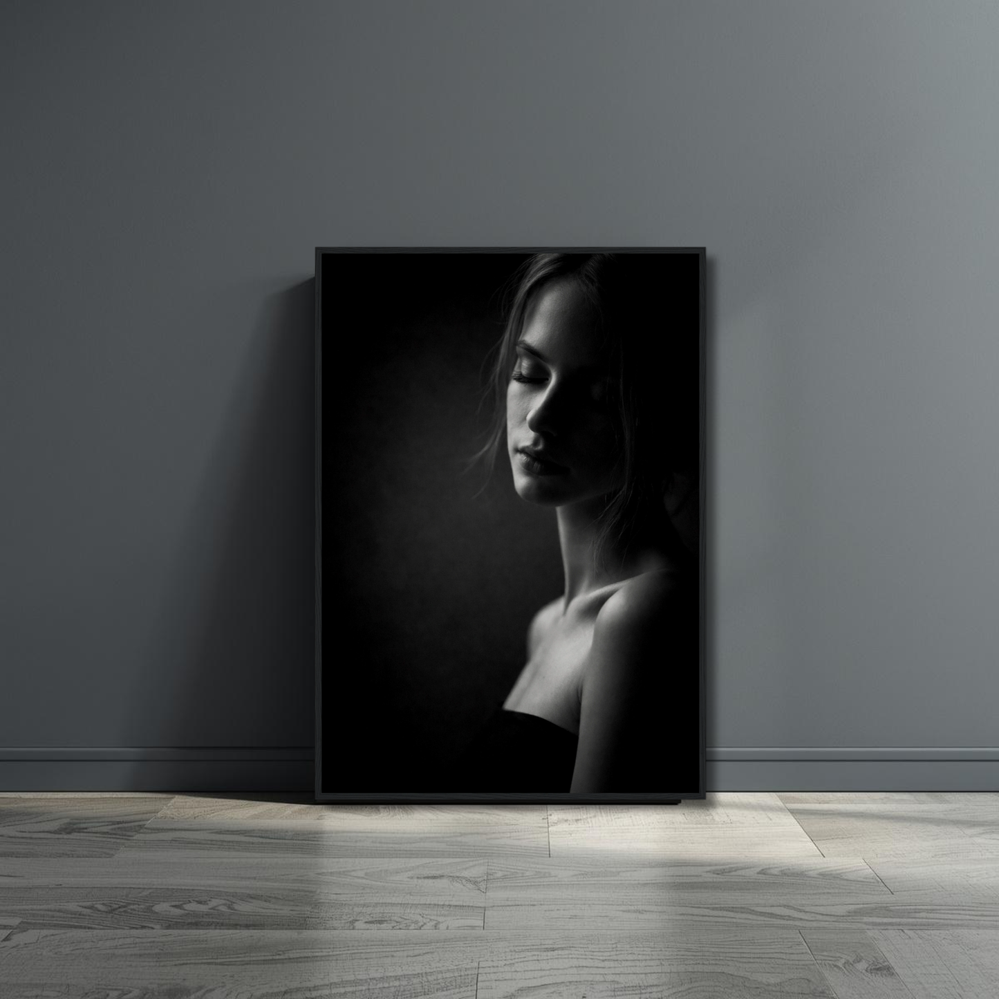 Muse IV framed editorial fine art print by LunarHeartCo featuring a tranquil, artistic wall art piece with abstract stillness.