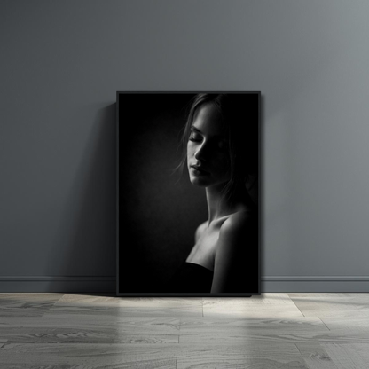 Muse IV framed editorial fine art print by LunarHeartCo featuring a tranquil, artistic wall art piece with abstract stillness.