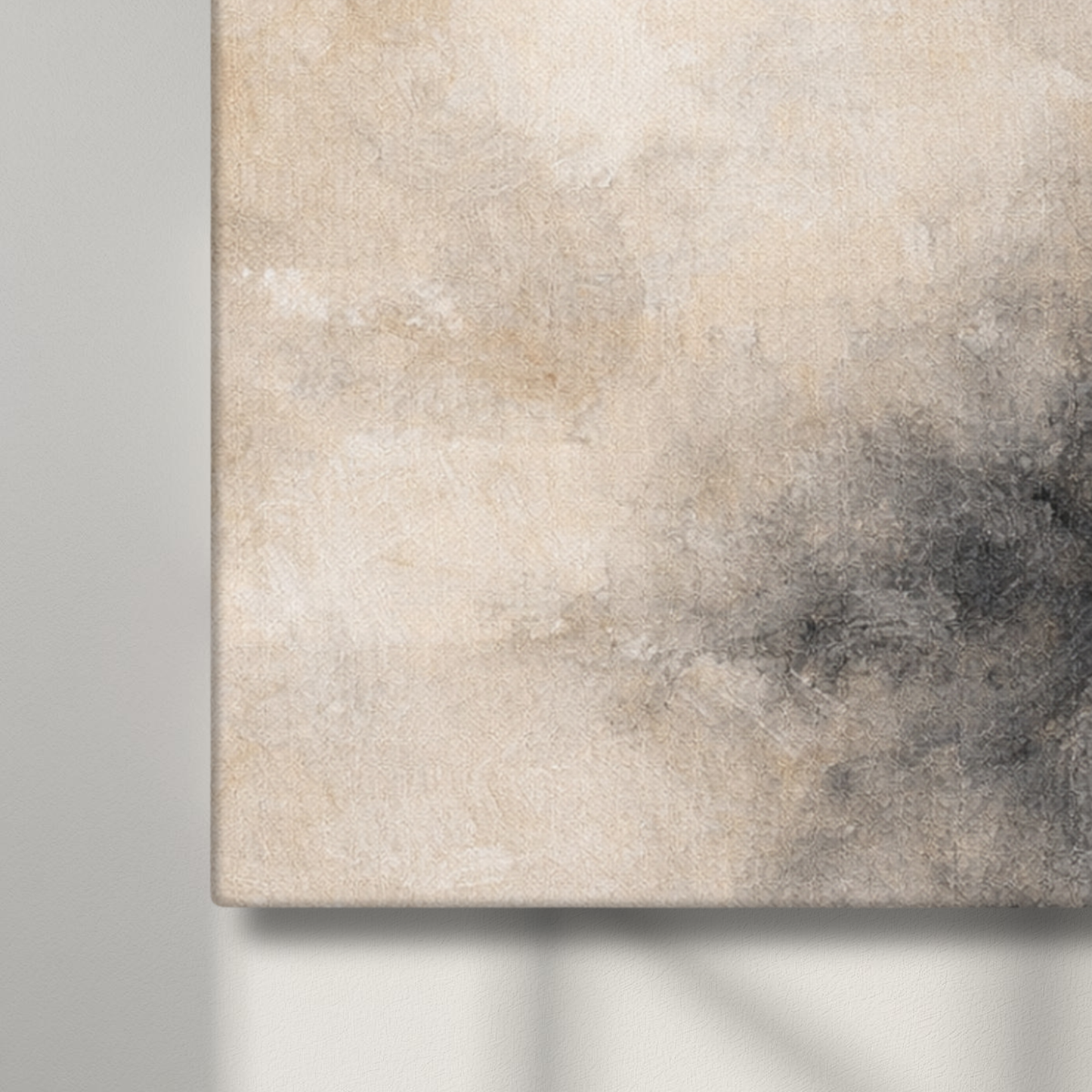 16x16 canvas art featuring Mineral Drift III design by LunarHeartCo in soft, abstract colors and textures.