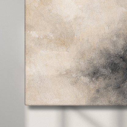 16x16 canvas art featuring Mineral Drift III design by LunarHeartCo in soft, abstract colors and textures.