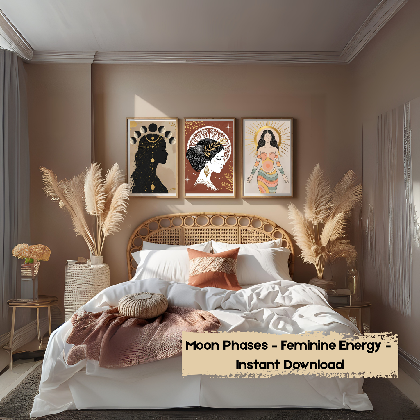 20 Printable Wall Art Prints | Feminine Boho & Fashion Collection | Minimalist Gallery Posters | Digital Download ✨🌙 - LunarHeartCo