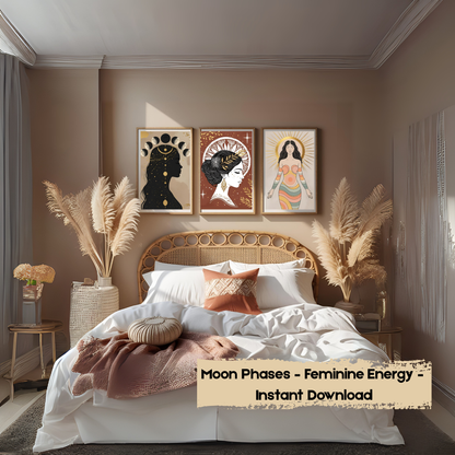 20 Printable Wall Art Prints | Feminine Boho & Fashion Collection | Minimalist Gallery Posters | Digital Download ✨🌙 - LunarHeartCo