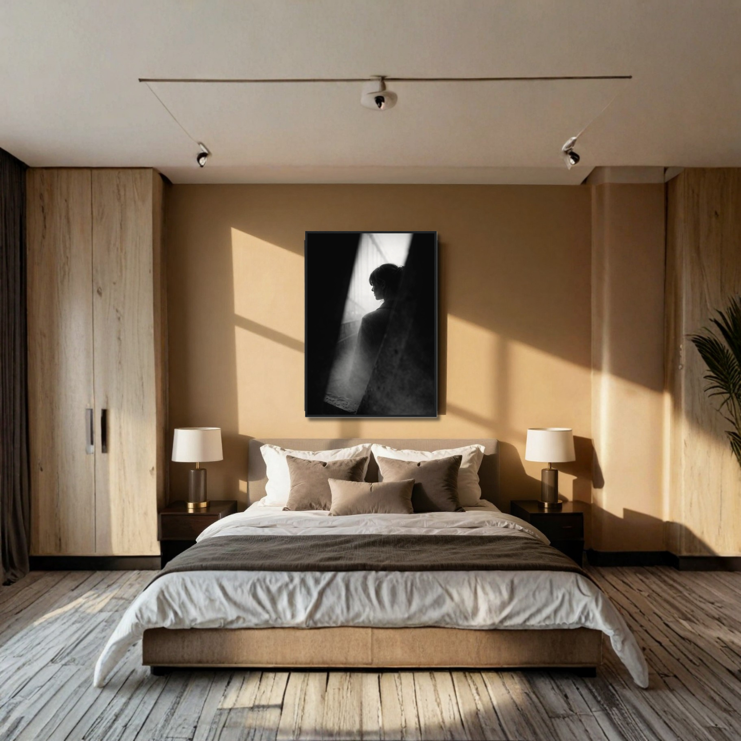 Framed editorial fine art print titled "Interference" by LunarHeartCo, featuring abstract designs on high-quality paper.