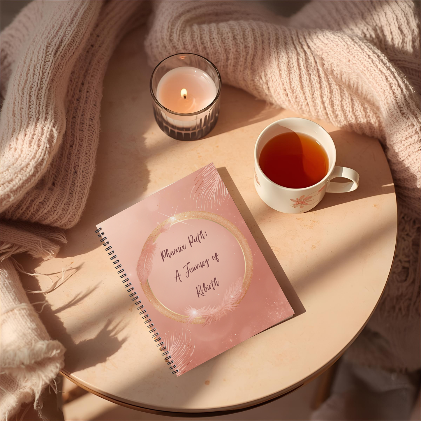 Phoenix Path Journal — A Journey of Rebirth (Digital PDF + 32-Page Wire-O Printed Edition) - LunarHeartCo