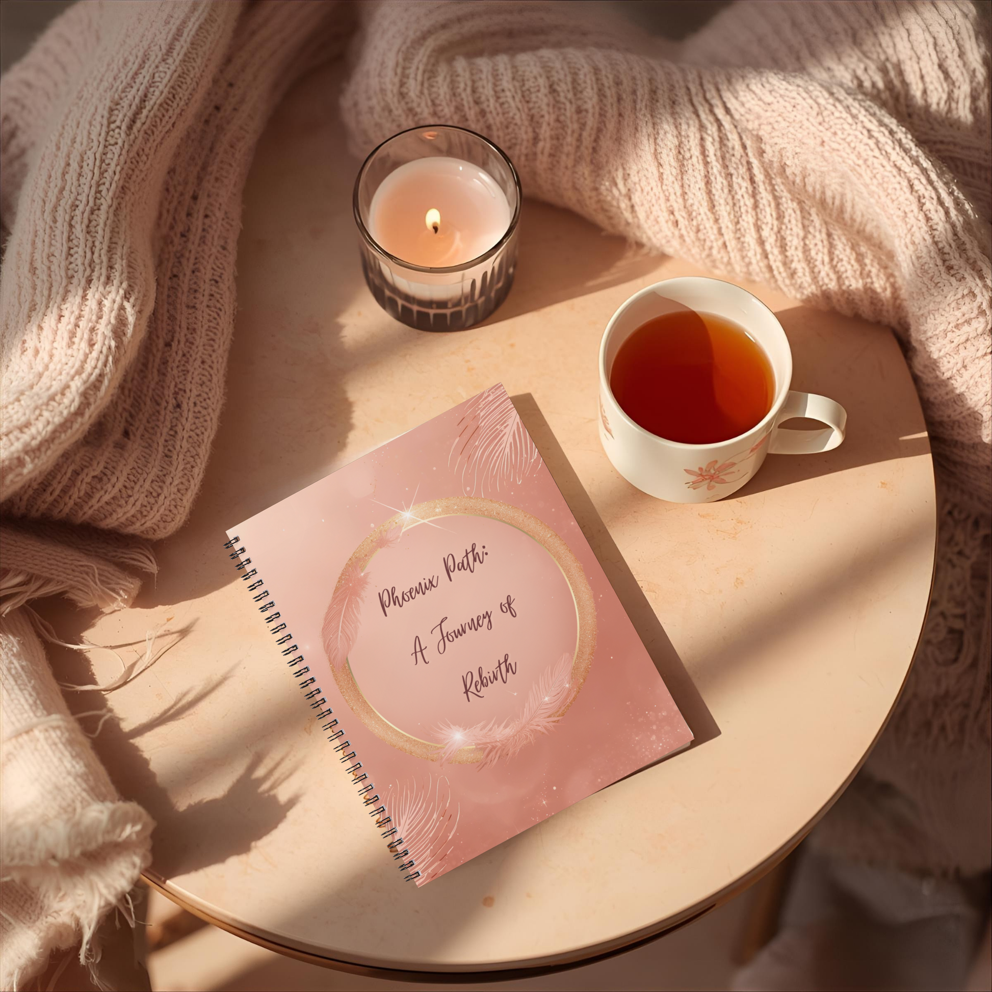 Phoenix Path Journal — A Journey of Rebirth (Digital PDF + 32-Page Wire-O Printed Edition) - LunarHeartCo