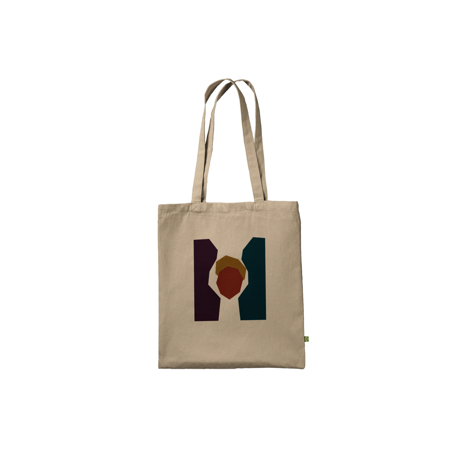 Front view of THE KEEPING premium natural cotton art tote bag