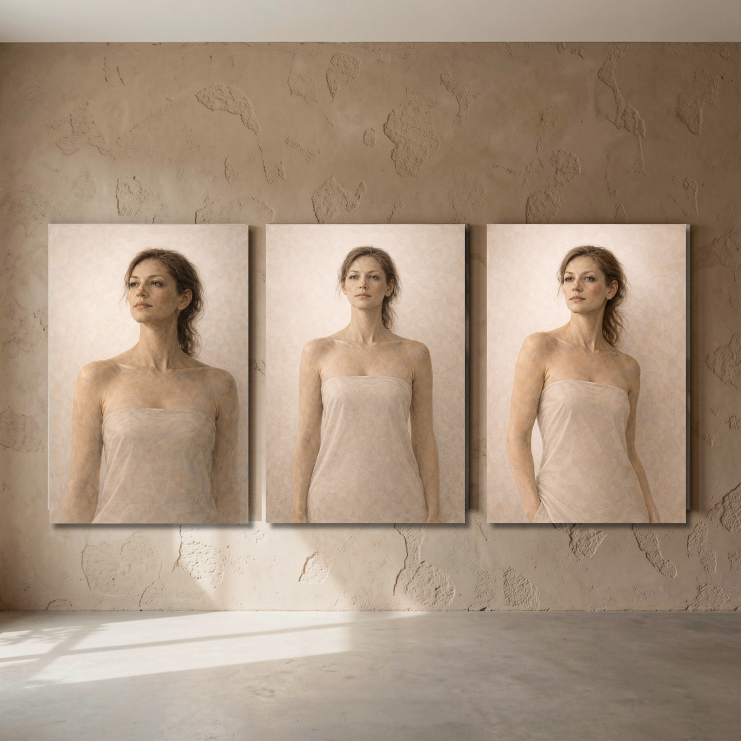 ASCENT — Complete 3-Piece Contemporary Figurative Canvas Series - LunarHeartCo