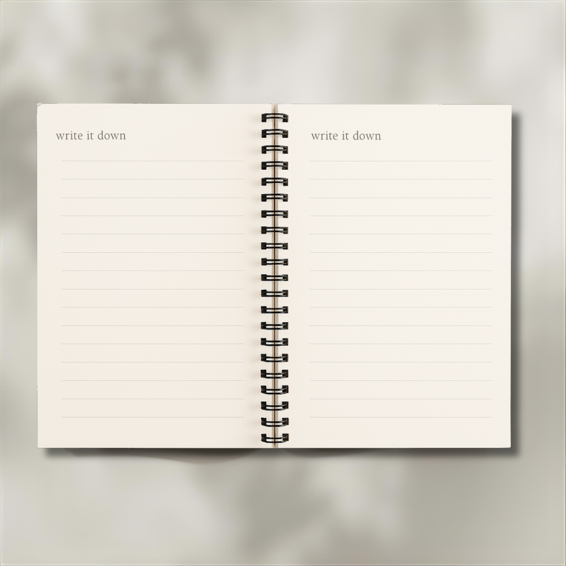 Everyday Notes — A5 Luxury Coil-Bound Notepad (50 Pages, Bold Edition) - LunarHeartCo