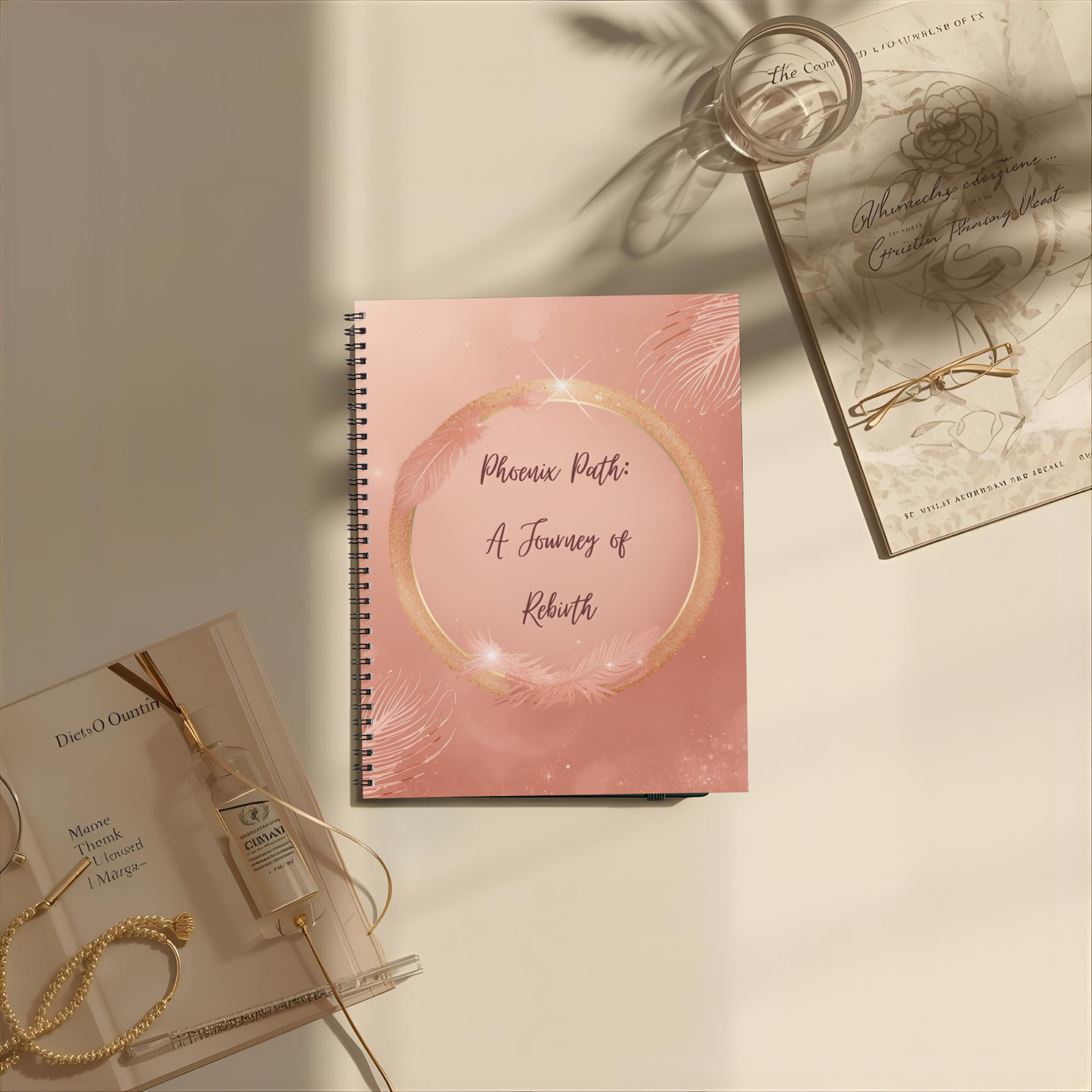 Phoenix Path Journal — A Journey of Rebirth (Digital PDF + 32-Page Wire-O Printed Edition) - LunarHeartCo