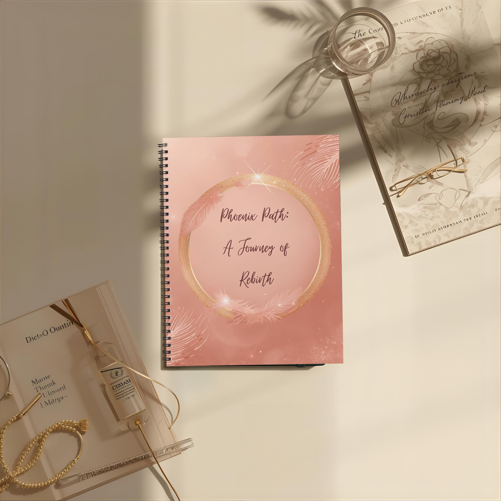 Phoenix Path Journal — A Journey of Rebirth (Digital PDF + 32-Page Wire-O Printed Edition) - LunarHeartCo