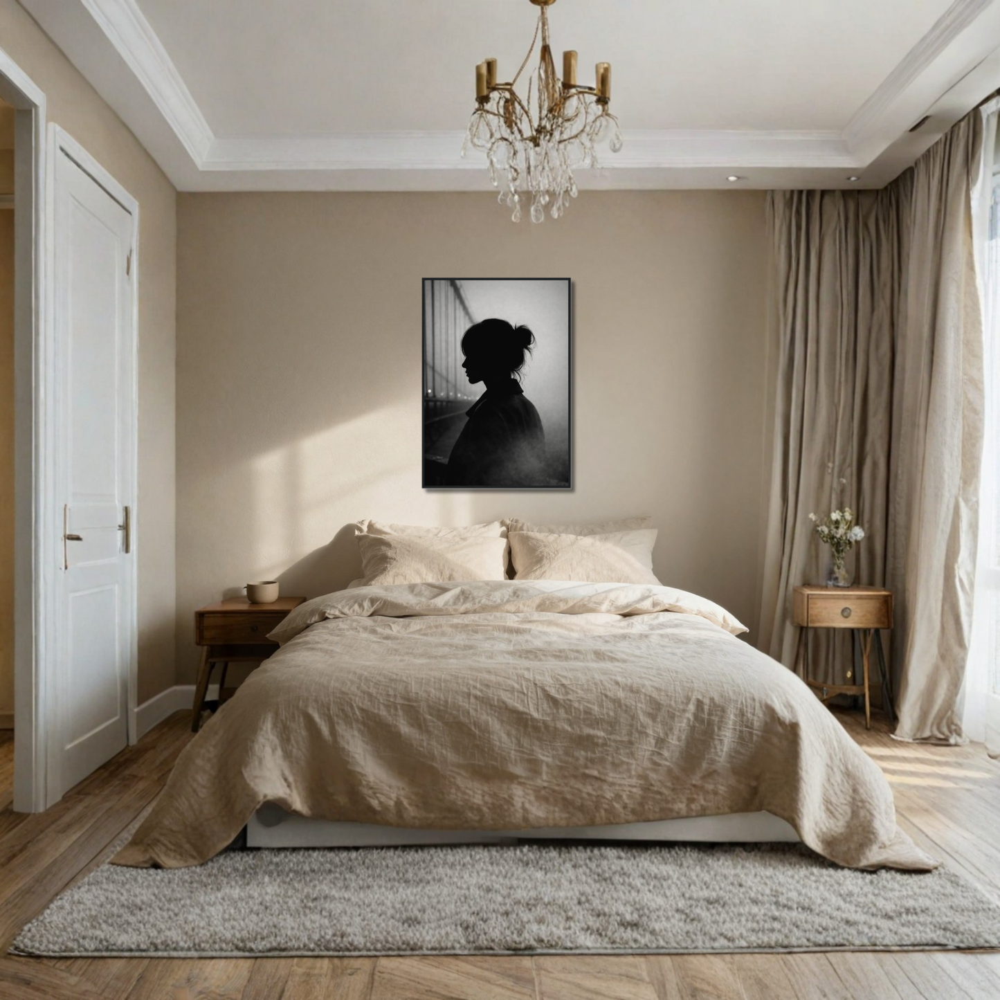 Framed editorial fine art print by LunarHeartCo featuring abstract, colorful artwork displayed in a sleek black frame.