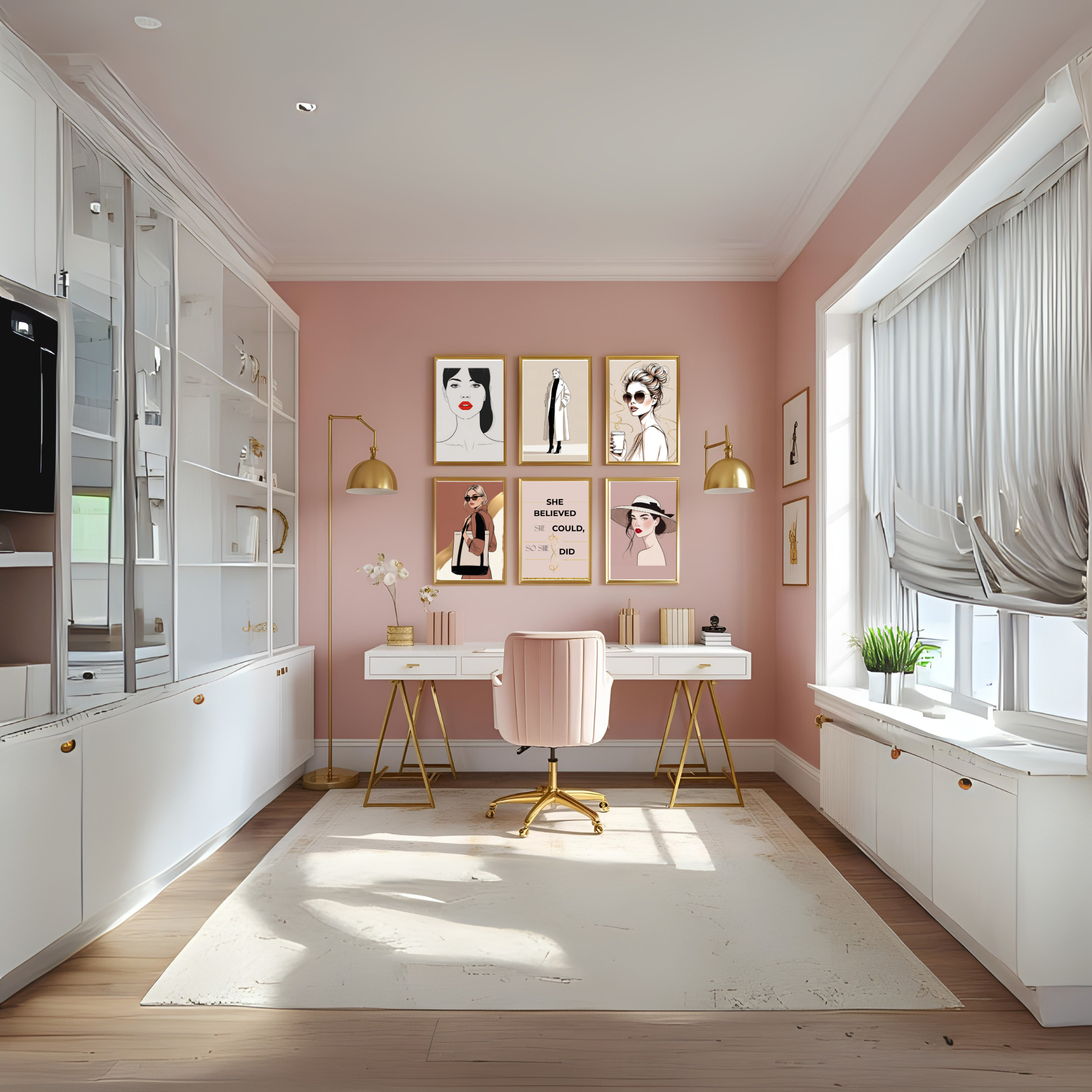 Fashion Illustration Wall Art Set (5 Prints) | Chic & Stylish Digital Download 💄✨ - LunarHeartCo